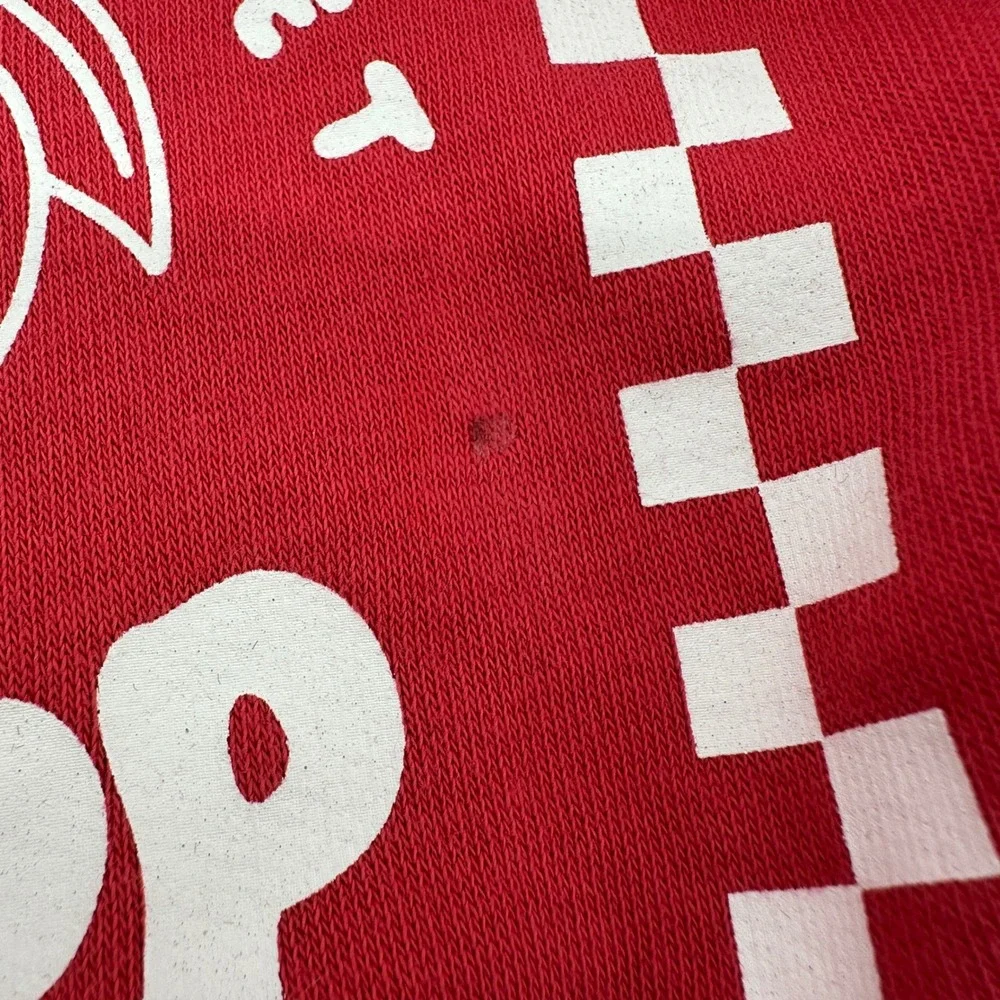 Old Navy Girls Red Cherry On Top Graphic Fleece Sweatshirt Size L 10-12